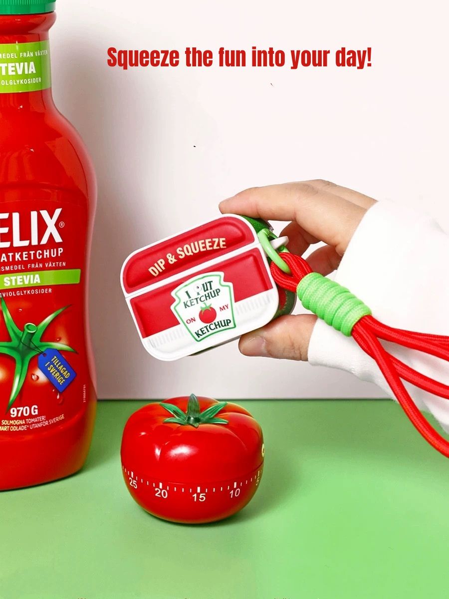 Ketchup-Themed Apple AirPods Case